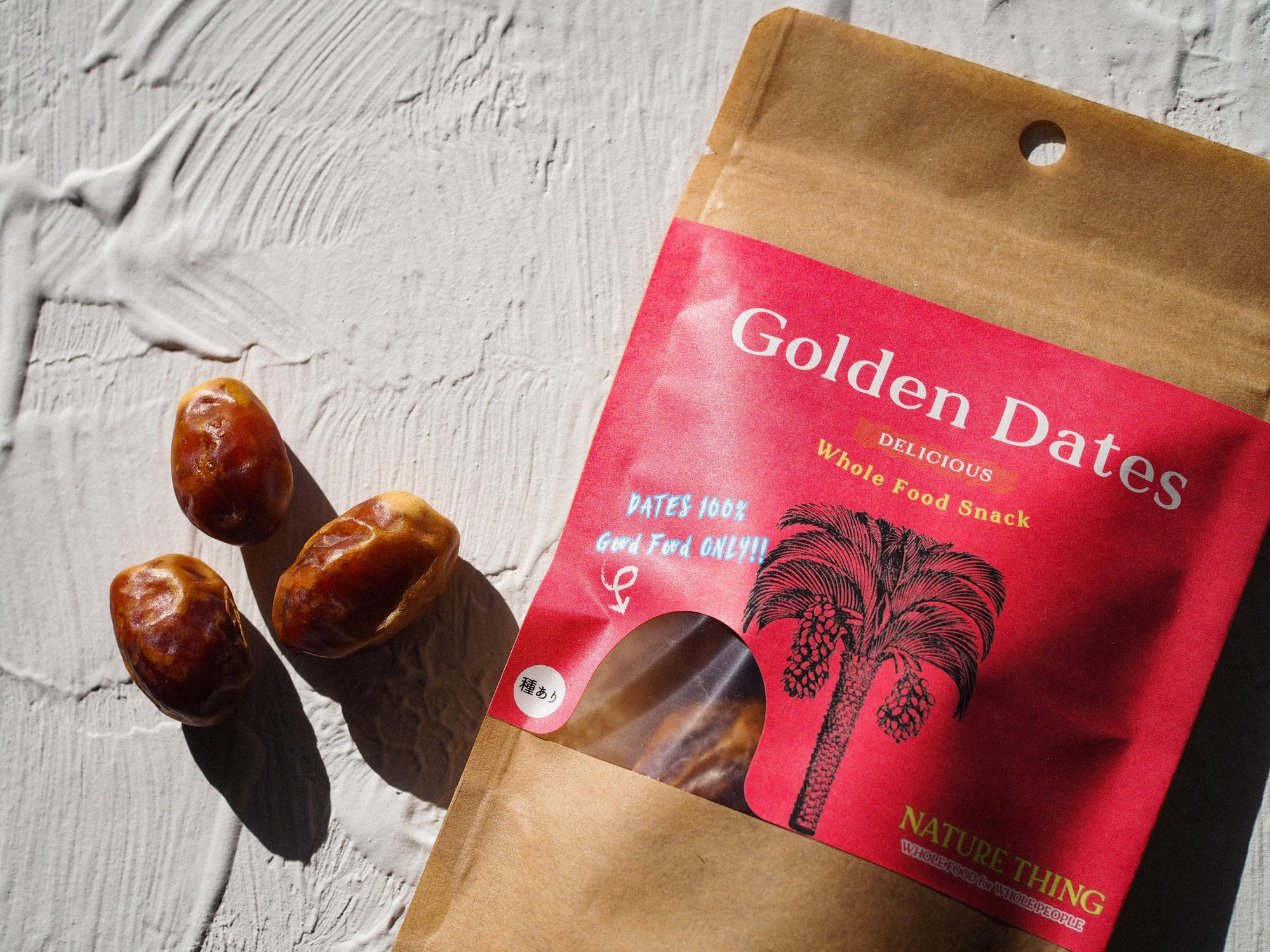 Whole Food Snack 【Golden Dates 80g / ゴールデンデーツ(種なし)】