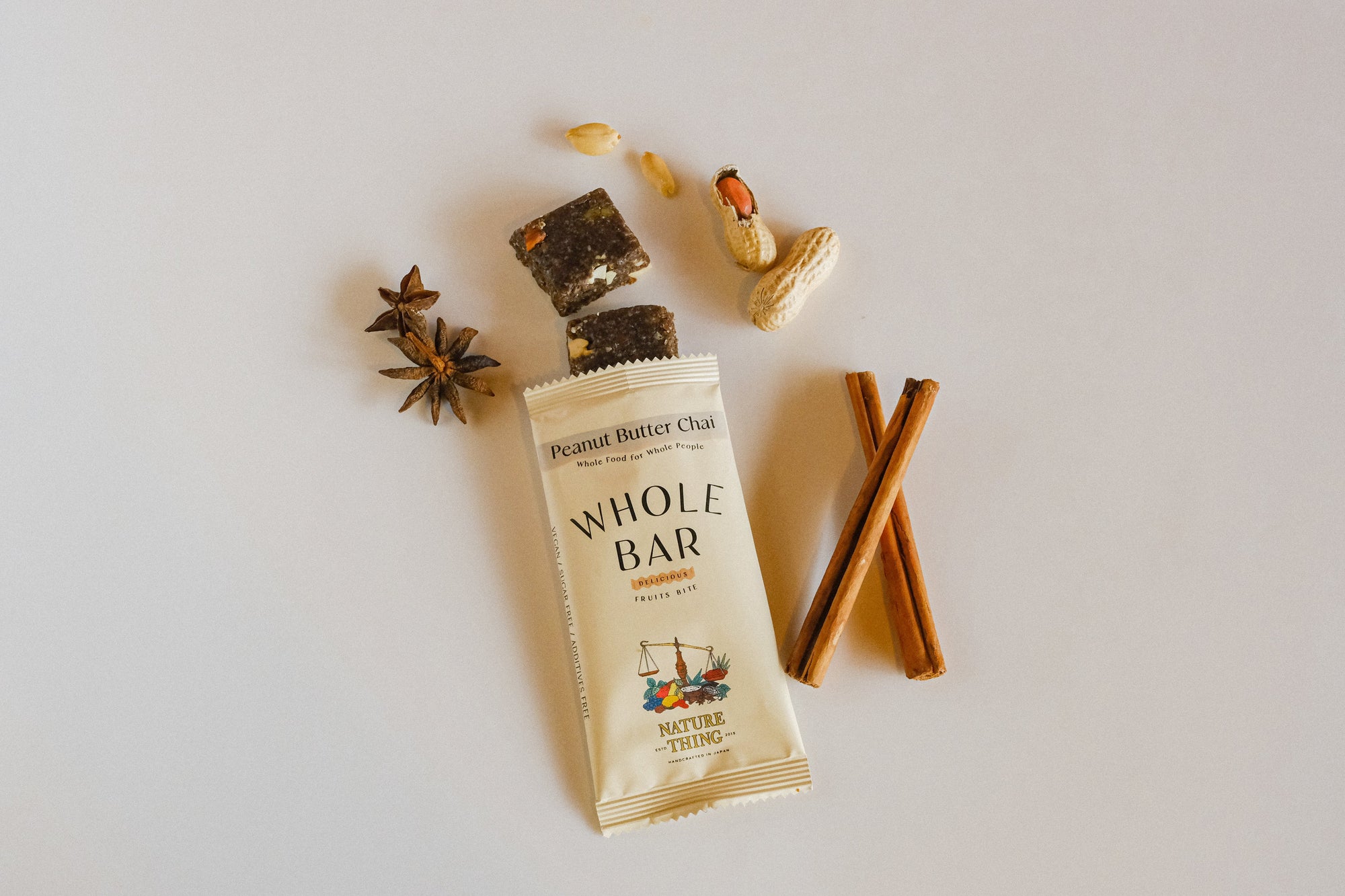 WHOLE BAR / Peanut Butter Chai 12個入BOX